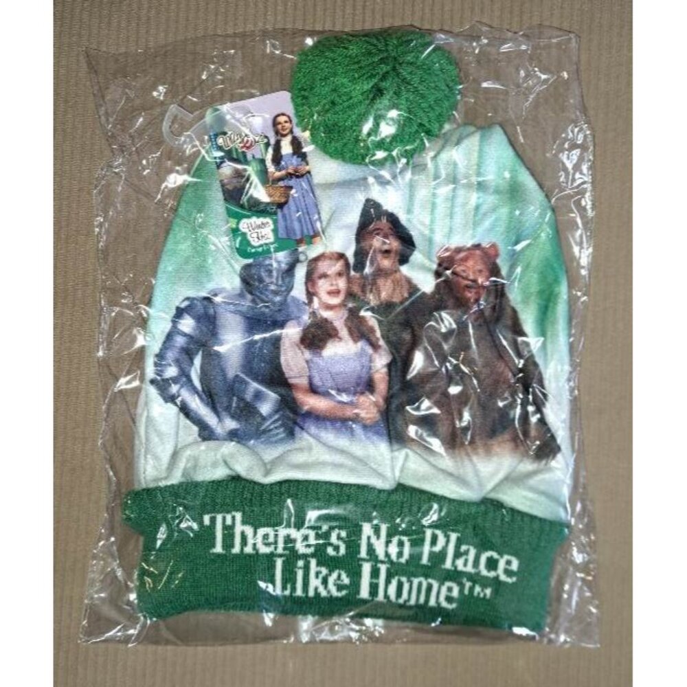 New Wizard of Oz Beanie Hat Adult Winter One Size NIP Movie Dorothy Tin Man Lion - Picture 2 of 2